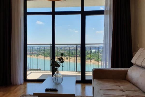 apartment with a view of the river in Belgrade