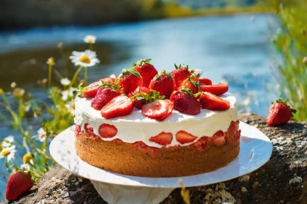 food - strawberry shortcake